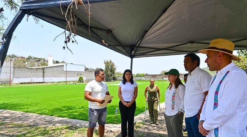 Obra forma parte del plan “Mundial Social” rumbo a Copa del Mundo 2026; serán 26 canchas nuevas y 18 rehabilitadas en Morelos.